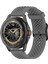 Xiaomi Watch S4 Sport/samsung Galaxy Watch3 45MM/WATCH 42MM Silikon 22MM Çoklu Delikli Nefes Alabilir Saat Kayışı - Koyu Gri (Yurt Dışından) 5