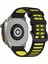 Xiaomi Watch S4 Sport/keep Watch Pilot 1/samsung Galaxy Watch3 45MM Spor Kayışı Için 22 mm Silikon Saat Kayışı - Siyah + Limon Yeşili (Yurt Dışından) 1