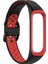 Samsung Galaxy Fit 2 SM-R220 Için Iki Renkli Yumuşak Silikon Saat Kayışı, Yedek Saat Kayışı - Siyah/kırmızı (Yurt Dışından) 1