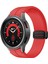 Kalebol Samsung Galaxy Watch Fe 40MM/WATCH6/WATCH6 Classic/watch 5/watch 5 Pro Silikon Saat Kayışı Manyetik Tokalı-Kırmızı (Yurt Dışından) 3