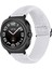 Samsung Galaxy Watch Ultra 47MM Siyah Bağlantılı Ayarlanabilir Elastik Bileklik Kayışı - Beyaz (Yurt Dışından) 2