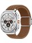 Samsung Galaxy Watch Ultra 47MM Örgülü Saat Kayışı Manyetik Bilek Kayışı - Kahverengi + Gümüş Toka (Yurt Dışından) 4