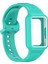 Samsung Galaxy Fit3 (SM-R390) Saat Kayışı Için Kılıflı Entegre Silikon Saat Bandı - Camgöbeği (Yurt Dışından) 5