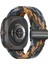 Samsung Galaxy Watch Ultra 47MM Örgülü Saat Kayışı Manyetik Bilek Kayışı - Kamuflaj Çok Renkli + Siyah Toka (Yurt Dışından) 1