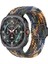Samsung Galaxy Watch Ultra 47MM Örgülü Saat Kayışı Manyetik Bilek Kayışı - Kamuflaj Çok Renkli + Siyah Toka (Yurt Dışından) 4