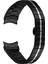 Samsung Galaxy Watch Fe 40MM/WATCH4 40MM 44MM/WATCH 5 40MM 44MM Paslanmaz Çelik Saat Kayışı Bilek Bandı - Siyah + Gümüş (Yurt Dışından) 1