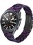 Samsung Galaxy Watch3 45MM Yedek Için Renkli Reçine Saat Kayışı - Koyu Mor Karışımı (Yurt Dışından) 3