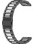 Huawei Watch Gt Active/watch 2 Pro/samsung Gear S3/huami Gtr 47 mm Için 22 mm Paslanmaz Çelik Saat Kayışı, Akıllı Saat Yedek Bilek Kayışı - Siyah/gümüş/siyah (Yurt Dışından) 1