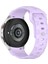 Samsung Galaxy Watch7 44MM/40MM Ayarlanabilir Saat Kayışı Için Kalebol Silikon Bant - Mor (Yurt Dışından) 1