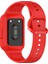 Samsung Galaxy Fit3 (SM-R390) Saat Kayışı Için Kılıflı Entegre Silikon Saat Bandı - Kırmızı (Yurt Dışından) 3