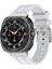 Samsung Galaxy Watch Ultra 47MM Saat Kayışı Yedek Silikon Saat Bandı - Gümüş + Beyaz (Yurt Dışından) 4