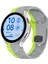 Samsung Galaxy Watch Fe 40MM/WATCH6/WATCH6 Classic/watch 5/watch 5 Pro Silikon Saat Kayışı Futbol Desenli - Gri+Yeşil (Yurt Dışından) 5