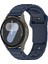 Samsung Galaxy Watch3 45MM/GALAXY Watch 46MM/GEAR S3 Classic Evrensel 22MM Saat Kayışı Için Silikon Kayış - Gece Mavisi (Yurt Dışından) 4