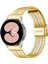 Samsung Galaxy Watch7 44MM 40MM Saat Kayışı 7 Boncuklu Paslanmaz Çelik Bileklik - Altın (Yurt Dışından) 3
