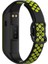 Samsung Galaxy Fit 2 SM-R220 Için Iki Renkli Yumuşak Silikon Saat Kayışı, Yedek Saat Kayışı - Siyah/yeşil (Yurt Dışından) 2