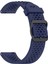 Samsung Galaxy Watch Fe 40MM/WATCH7 44MM/40MM Silikon 20MM Çoklu Delikli Nefes Alabilir Saat Kayışı - Koyu Mavi (Yurt Dışından) 3