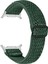 Samsung Galaxy Watch Ultra 47MM Naylon Saat Kayışı Gümüş Bağlantılı Ayarlanabilir Elastik Bilek Kayışı - Ordu Yeşili (Yurt Dışından) 1