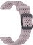 Xiaomi Watch S4 Sport/samsung Galaxy Watch3 45MM/WATCH 42MM Silikon 22MM Çoklu Delikli Nefes Alabilir Saat Kayışı - Mor (Yurt Dışından) 3