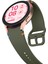 Samsung Galaxy Watch Fe/7/6/5/4 Için Dikiş Çizgili Dekorlu Saat Kayışı Yedek Silikon Kayış - Ordu Yeşili (Yurt Dışından) 4