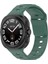 Kalebol Samsung Galaxy Watch Ultra 47MM Silikon Saat Kayışı Kare Tokalı Saat Kayışı - Koyu Yeşil (Yurt Dışından) 4