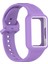 Samsung Galaxy Fit3 (SM-R390) Saat Kayışı Için Kılıflı Entegre Silikon Saat Bandı - Mor (Yurt Dışından) 5