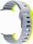 Samsung Galaxy Watch Ultra 47MM Silikon Saat Kayışı Nefes Alabilir Spor Saat Kayışı - Gri/sarıyeşil (Yurt Dışından) 3