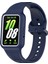 Samsung Galaxy Fit3 (SM-R390) Saat Kayışı Için Kılıflı Entegre Silikon Saat Bandı - Gece Mavisi (Yurt Dışından) 1