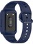 Samsung Galaxy Fit3 (SM-R390) Saat Kayışı Için Kılıflı Entegre Silikon Saat Bandı - Gece Mavisi (Yurt Dışından) 3