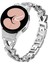 Samsung Galaxy Watch4/watch5 40MM/44MM/45MM Taşlı Dekor Saat Kayışı - Gümüş Için Hızlı Çıkarma Bağlantılı Çinko Alaşımlı Saat Kayışı (Yurt Dışından) 2