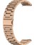 Samsung Galaxy Watch6 40MM/44MM/WATCH6 Classic 43MM/47MM Için 20MM Paslanmaz Çelik 3 Boncuklu Akıllı Saat Kayışı - Gül Altın (Yurt Dışından) 1