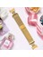 Samsung Galaxy Watch6 Classic/watch6 Milanese Saat Kayışı Paslanmaz Çelik Kayış ve Hızlı Çıkarma Bağlantısı - Altın (Yurt Dışından) 4