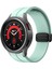 Samsung Galaxy Watch Fe 40MM/WATCH6/WATCH6 Classic/watch 5/watch 5 Pro Silikon Saat Kayışı Manyetik Toka - Açık Yeşil (Yurt Dışından) 3