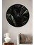 Çerçeve Görünümlü Gızemlı Siyah Panter Dekoratif Ahşap Mdf Ev Duvar Tablo Yuvarlak Ev Duvar Tablo 1