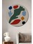 Matisse Tarzı Soyut Ahşap Mdf Dekoratif Ev/işyeri Duvar Tablo Yuvarlak Ev/işyeri Duvar Tablo 1