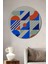 Bauhaus Geometrik Modern Desen Dekoratif Ahşap Mdf Tablo Yuvarlak Tablo 1