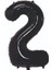 Rakam Grabo Siyah Folyo Balon 34" 1