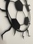 Futbol Topu Desenli Metal Duvar Dekoru | 3D Kırık Efektli Tablo 4