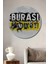 Kadıköy Ruhuyla Dekoratif Ahşap Mdf Ev/işyeri Duvar Tablo Yuvarlak Ev/işyeri Duvar Tablo 1