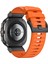 Samsung Galaxy Watch Ultra 47MM Fluorubber Kayış Yedek Spor Saat Bandı - Turuncu/siyah Konnektör (Yurt Dışından) 1