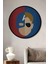 Çerçeve Görünümlü Kaptan Amerika Ahşap Mdf Dekoratif Ev Duvar Tablo Yuvarlak Ev Duvar Tablo 1