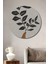 Minimalist Bitki Desenli Ahşap Mdf Dekoratif Ev/işyeri Duvar Tablo Yuvarlak Ev/işyeri Duvar Tablo 1