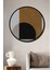 Çerçeve Görünümlü Soyut Minimalist Geometrik Desenli Ahşap Mdf Dekoratif Tablo Yuvarlak Tablo 1
