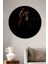 Çerçeve Görünümlü Karanlıkta Kaplan Ahşap Mdf Dekoratif Ev Duvar Tablo Yuvarlak Ev Duvar Tablo 1