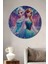 Elsa ve Anna Dekoratif Ahşap Mdf Ev/işyeri Duvar Tablo Yuvarlak Ev/işyeri Duvar Tablo 1