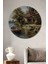 Göl Kıyısında Huzur Dekoratif Ahşap Mdf Ev/işyeri Duvar Tablo Yuvarlak Ev/işyeri Duvar Tablo 1