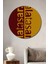 Sarı Kırmızı Takım Ruhu Dekoratif Ahşap Mdf Ev/işyeri Duvar Tablo Yuvarlak Ev/işyeri Duvar Tablo 1