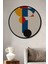 Çerçeve Görünümlü Bauhaus Stil Soyut Ahşap Mdf Dekoratif Ev Duvar Tablo Yuvarlak Ev Duvar Tablo 1