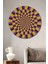 Renkli Optik Illüzyon Dekoratif Ahşap Mdf Ev/işyeri Duvar Tablo Yuvarlak Ev/işyeri Duvar Tablo 1