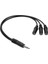Stereo Erkek 3 Boğum 3 x 3.5 mm Stereo Dişi 5+1 Kablo 33 cm 1