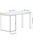 Alex Çalışma Masası Bambu Beyaz 140 x 65 cm Anfallare Adıls 2
